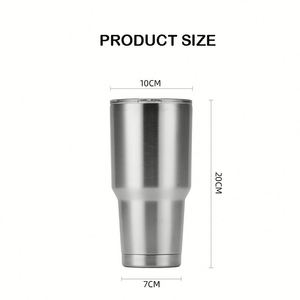 Vaso Térmico de Acero Inoxidable de 30 oz, Taza de Viaje Aislada al Vacío con Tapa y Pajita para Oficina, Auto, Hogar y Exteriores - Product Image 4