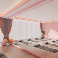 Miroir en verre trempé argenté imperméable, anti-corrosion, avec couche de protection durable, pour salle de sport, studio de yoga, salle de danse