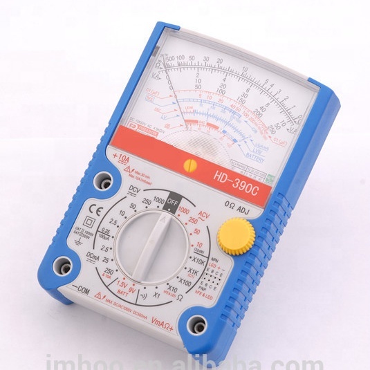 Portable Digital Multimeter Handheld Multimeter Backlight AC/DC Ammeter Voltmeter Ohm Tester Electronic Benchtop Multimeter