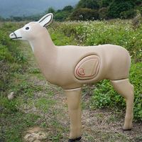 Cibles de tir à l'arc en mousse imperméable 3D en forme de cerf avec noyau de tir
