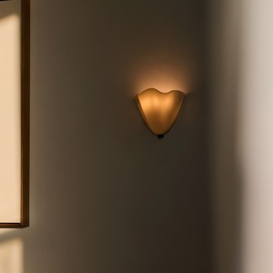 Vera Sconce Flower <b>Wall</b> Lamp Glass Amber Color Led <b>Light</b> Source 220V Living Room <b>Bedside</b> Lighting - Product Image 4