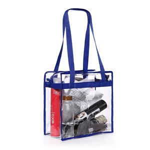 Sac à déjeuner transparent avec sangles réglables, sac transparent pour événements sportifs, grand sac fourre-tout transparent 12x6x12 pour concerts, sports, travail - Product Image 3