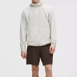 Custom <strong>Men's</strong> Windbreaker Tracksuit Lightweight Breathable Full <strong>Zip</strong> Hooded Elastic Waist Daily 2-in-1 Lined <strong>Shorts</strong> Streetwear - Product Image 3