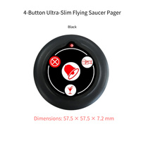 Système d'appel sans fil pour serveurs avec montre-bipeur, bouton d'appel UFO 433,92 MHz pour restaurant, restaurant de fondue, salon de thé
