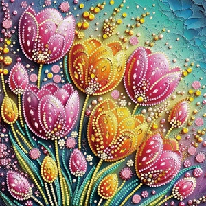 XIXI DIY 30x30cm Kit de Peinture Diamant 5D Acrylique Forme Irrégulière Classique, Motif Chat Style Américain Imprimé, Décoration Murale Maison - Product Image 3