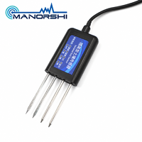 Sensor Probe Tanah 8 in 1 RS485 SDI-12 NPK pH EC Kelembaban Suhu untuk Sistem Irigasi Pertanian Presisi