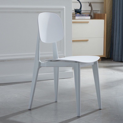 Reinforced white thick macaroon chair