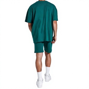 Conjunto de Camiseta y Pantalones Cortos de Poliéster Extra Grande para Hombre, Personalizado, Resistente, Ecológico, Informal de Verano, Fabricante OEM - Product Image 3