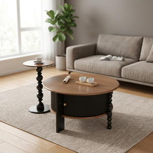 Mesa de centro de madera de lujo popular, diseño contemporáneo para sala de estar - Product Image 4