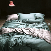 Ensemble de literie en bambou organique en gros et reine king size draps de lit en bambou housse de couette ensemble de couette