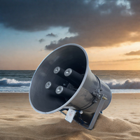 Sistema de alarma de defensa aérea de ciudad de 600W, sistema de advertencia de ataque aéreo con cobertura de 4KM, altavoz de bocina de sirena de ataque aéreo