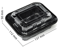 Conteneur alimentaire jetable en plastique transparent, très vendu, de qualité alimentaire, de différentes tailles, portable, pour sushis et salades