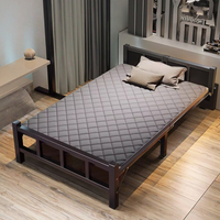 Lit pliant simple en métal pour la sieste de bureau Lit de camp pour dortoir pour adulte