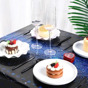 Set di <span class=keywords><strong>3</strong></span> Tovaglie 'Happy Birthday' per Decorazioni Festa di <span class=keywords><strong>Compleanno</strong></span>, Copritavolo in Plastica Rettangolare per Uomini e Donne - Product Image 3