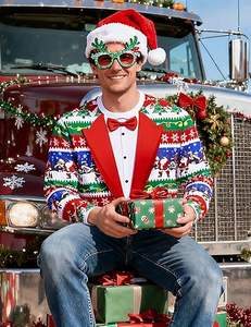 Pull <span class=keywords><strong>de</strong></span> Noël <span class=keywords><strong>moche</strong></span> pour homme, drôle, flocon <span class=keywords><strong>de</strong></span> neige, Père Noël, hilarant, imprimé, surdimensionné, doux, pull à manches longues, <span class=keywords><strong>t</strong></span>-<span class=keywords><strong>shirt</strong></span> - Product Image 2