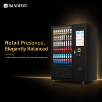 Máquina Expendedora Automática de Productos Mixtos BANDENG 6610Pro 22T, Rango de Refrigeración de 4°C a 25°C, con Dimensiones de 1950 mm de Alto, 1330 mm de Ancho y 920 mm de Profundidad, con Capacidad para 240 kg
