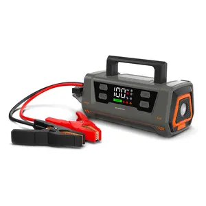 Démarreur de saut de voiture portable haute puissance 24V 2000A et pompe à air, démarreur de saut de voiture multifonction 42000mAh