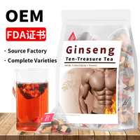 Té de Ginseng MWTea al por mayor, mezcla de diez herbarios, energizante renal para hombres, bolsitas de té de hierbas chinas, caja de 5g*30, 18 meses de duración