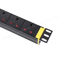 Bloc d'alimentation multiprise (PDU) 1U 6 voies avec interrupteur pour armoire de serveur, personnalisable avec logo, conforme aux normes UKCA CE