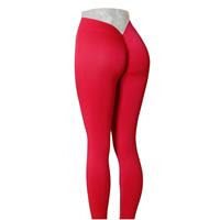 Leggings de yoga à dos en V avec poches, collants courts imprimés en maille, leggings résistants aux poils d'animaux pour femmes
