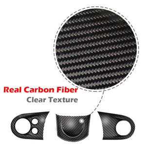 Autocollant de couverture de bouton de volant, en Fiber de carbone, garniture intérieure pour <span class=keywords><strong>Mini</strong></span> <span class=keywords><strong>Cooper</strong></span> R55 <span class=keywords><strong>R56</strong></span> R57 - Product Image 3