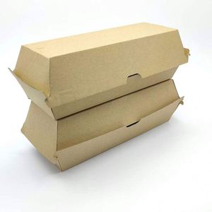 Hot bán cao cấp dùng mộ<span class=keywords><strong>t</strong></span> lần vuông kraft giấy Hamburger Box với biểu <span class=keywords><strong>t</strong></span>ượng <span class=keywords><strong>t</strong></span>ùy chỉnh in bao bì cho sushi và Takeaway - Product Image 6