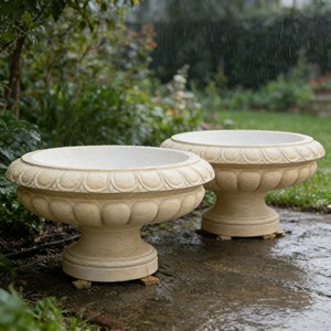 Pot de fleurs architectural de style européen vintage romain pour la décoration de jardin, de sol et d'extérieur - Product Image 4