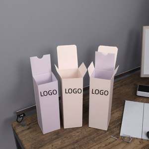 Boîte pliante en papier écologique à deux extrémités pliées pour emballage de produits cosmétiques, bougies et parfums en tube unique - Product Image 6