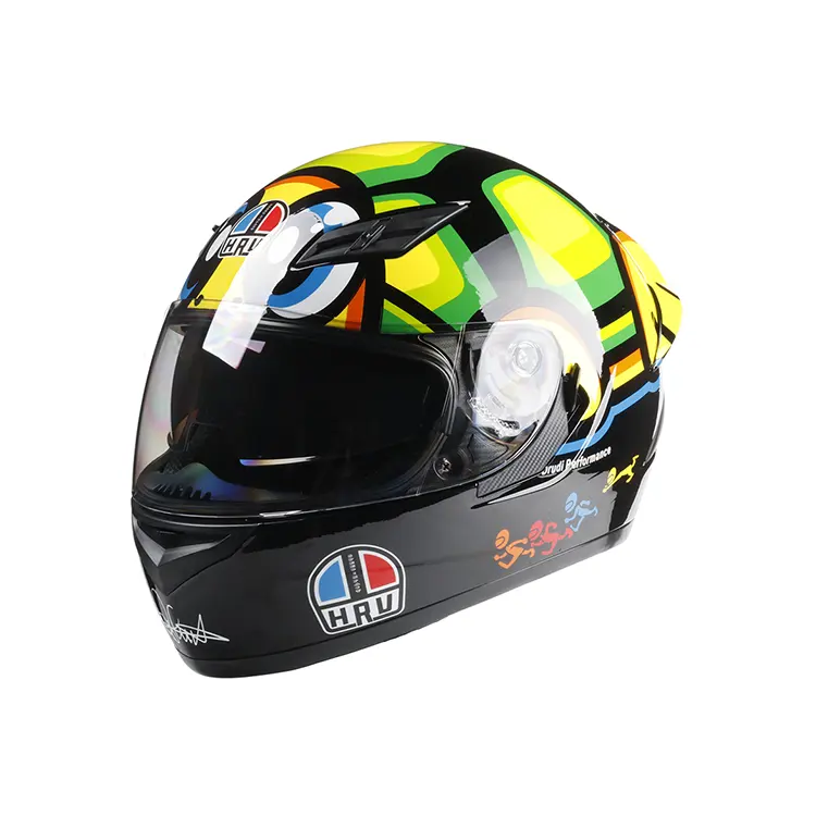 TN-0700K helm Full Face pria, helm balap motor Full Face kustom bahan ABS untuk pria