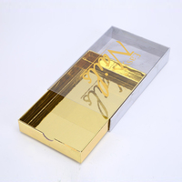 Boîte rigide personnalisée à deux pièces, Logo imprimé holographique, boîte cadeau en papier à tiroir pour emballage des ongles, pièces