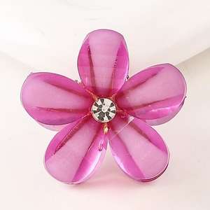 YiYi Оптовая Продажа корейские Популярные Красочные цветы заколки для волос со стразами милые мини заколки для волос из сплава для женщин - Product Image 5