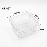 Barquettes en PET transparentes personnalisées pour boulangerie, présentoirs en plastique pour biscuits, pâtisseries, emballages