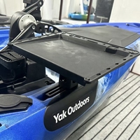 Plateau à appâts léger en plastique Yak Outdoors pour kayak, canoë, bateau de pêche, pêche à la dérive - Accessoire de pêche extérieur durable et écologique