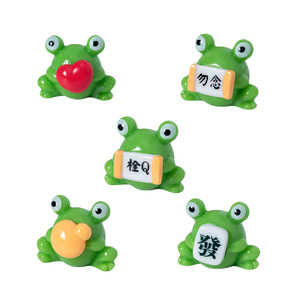 Figurine de grenouille miniature en résine, décoration de voiture, de bureau, ou d'intérieur, en forme d'animal - Product Image 5