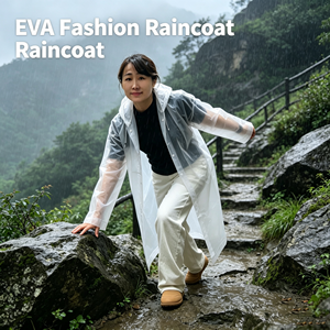Imperméable jetable long pour adultes, résistant aux fortes pluies, poncho portable épaissi pour la pêche, la randonnée et les voyages - Product Image 3