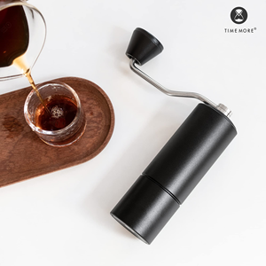 Moulin à café manuel portable en alliage d'aluminium CNC avec 60 niveaux de réglage externe, broyeur en acier inoxydable, idéal pour l'hôtel et la maison, pour expresso - Product Image 4