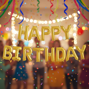 Juego de Globos de Aluminio 3D Personalizables con Pancarta de Feliz Cumpleaños, Gráficos Impresos, Números y Formas para Decoración de Fiestas - Product Image 2