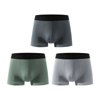 Sous-vêtements classiques en polyester pour hommes, disponibles immédiatement, en stock, sous-vêtements à poche, haute élasticité, lingerie d'été pour hommes
