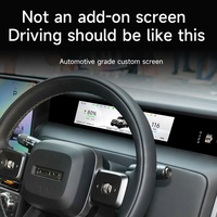 Layar Panel Instrumen LCD Mobil 11,26 inci, Tampilan Dashboard Digital, Layar Kluster Instrumen LCD untuk Aksesoris Chery Icar V23