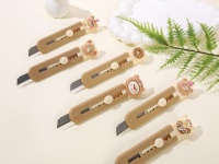 Couteau utilitaire mignon de bonne qualité, lame sûre, mini-cutter kawaii pour enfants, fournitures scolaires