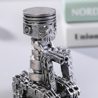 Ornement robot en résine Kozie de haute qualité, statue moderne et créative pour salon, bureau, bureau à domicile avec logo personnalisé