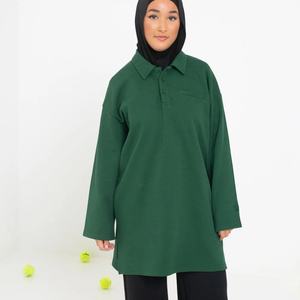 ชุดกีฬาสำหรับสตรีชาวมุสลิม เสื้อโปโลสีเขียว - Product Image 1