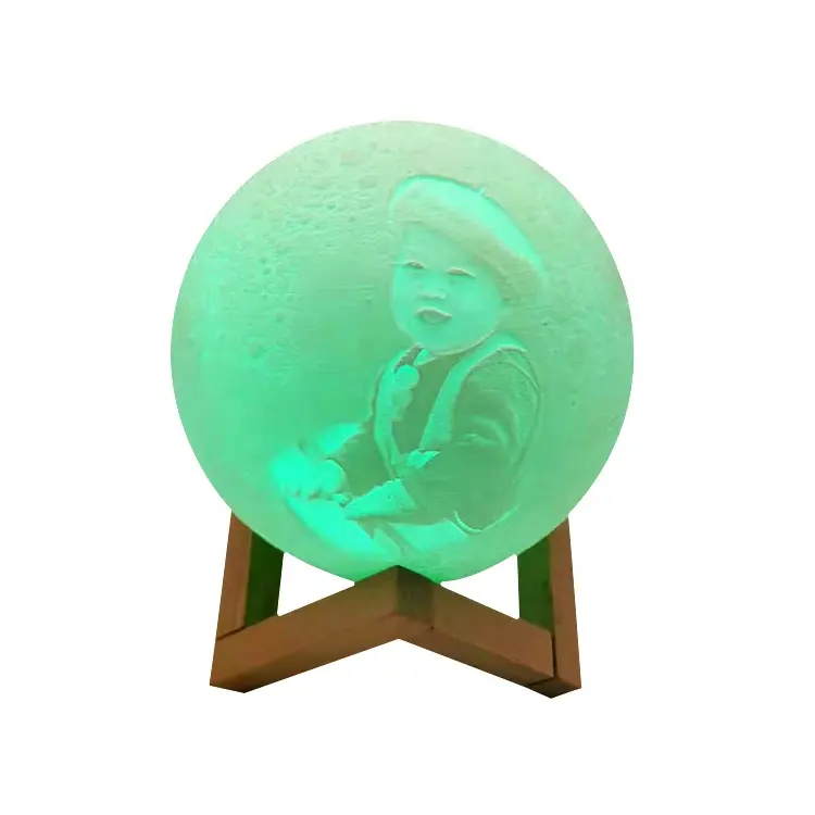 Moon Lamp 5.9 inch 3 Colors Moon Light for Bedrooms Moon Light Kids Night Light 3D Printed Luna Lamp Personalized Lamp