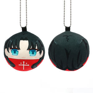 Pas de quantité minimale de commande (QMC) VOGRACE Jouets créatifs en peluche courte personnalisés de type Manjuu Ball Beads, porte-clés en peluche, porte-clés avec coton - Product Image 3