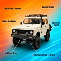 Voiture télécommandée RC Rock Crawler SUV 4x4 tout-terrain vintage avec barres de toit et snorkel, homologuée EN71 CE
