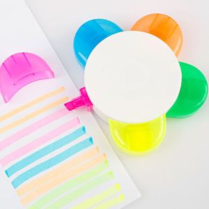 Marcador 5 en 1 Multicolor, Marcador con Forma de Flor de 5 Colores, con Logotipo Personalizado - Product Image 4