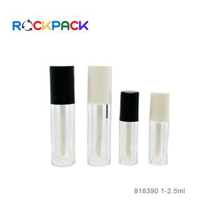 1mL 2,5 ml Mini tubos de brillo de labios redondos de plástico vacíos Tubos de bálsamo labial de plástico reciclado - Product Image 3