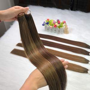 新生产100俄罗斯处女6D-3头发双拉所有颜色直6D头发延伸 - Product Image 3