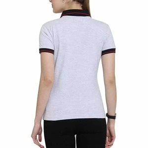 เสื้อโปโลผู้หญิง แขนสั้น คอวี ทรงเข้ารูป ระบายอากาศได้ดี เหมาะสำหรับฤดูร้อน สไตล์ลำลอง รับผลิตขายส่ง พร้อมสกรีนโลโก้และตัวอักษรตามแบบ - Product Image 6