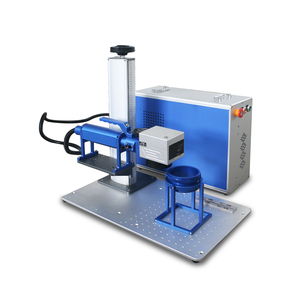 Machine de marquage laser à fibre portable 50W, graveur de bureau mini pour acier inoxydable, métal, bijoux en or, plaque JCZ - Product Image 1